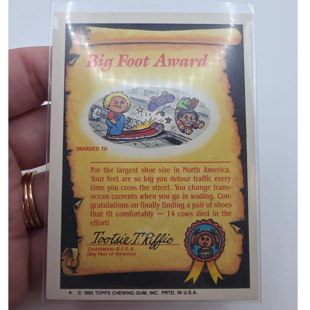Topps Garbage Pail Kids OS2 Dirty Harry Fair 52a